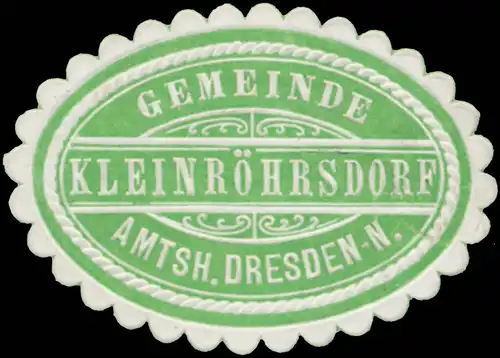 Gemeinde Kleinröhrsdorf Amtsh. Dresden-N