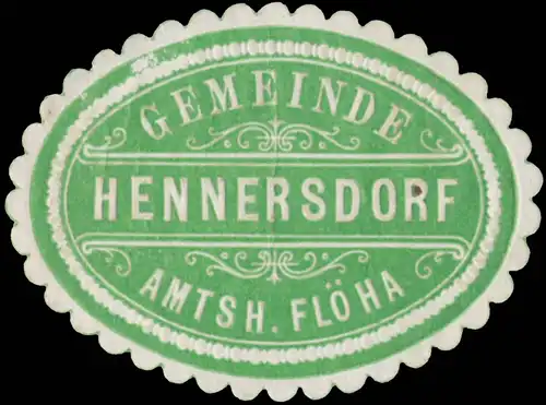 Gemeinde Hennersdorf Amtsh. Flöha