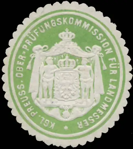 Kgl. Preuss. OberprÃ¼fungskommission fÃ¼r Landmesser