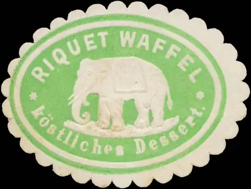 Riquet Waffel köstliches Dessert