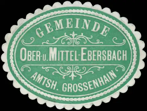 Gemeinde Ober- und Mittel-Ebersbach Amtsh. Grossenhain