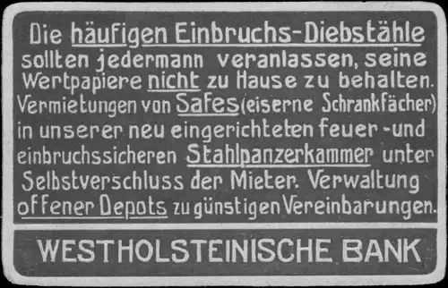 Die häufigen Einbruch-Diebstähle sollten jedermann veranlassen?