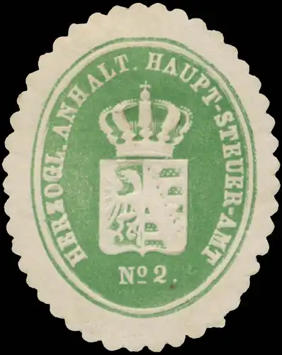 Herzogl. Anhalt. Hauptsteueramt No. 2