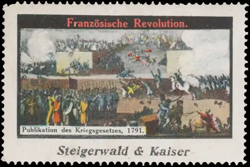 Publikation des Kriegsgesetzes, 1791