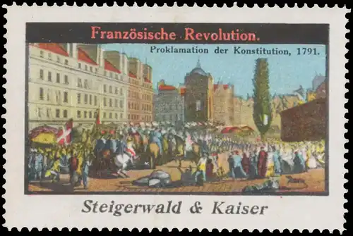 Proklamation der Konstitution, 1791