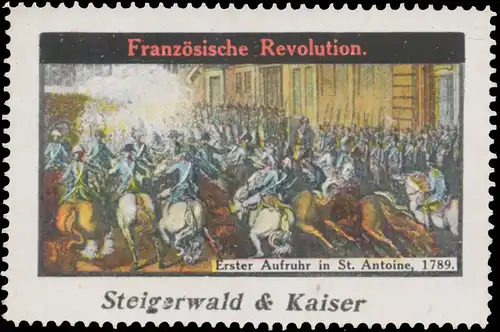 Erster Aufruhr in St. Antoine, 1789