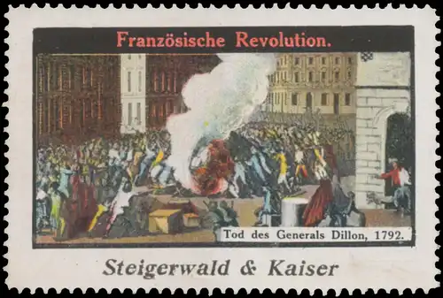 Tod des Generals Dillon, 1792
