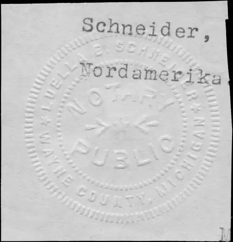 Notar Luella E. Schneider