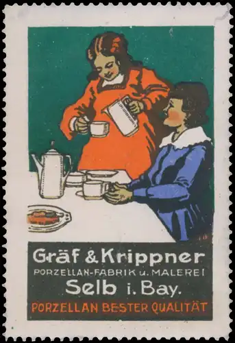 Kaffegedeck aus Porzellan