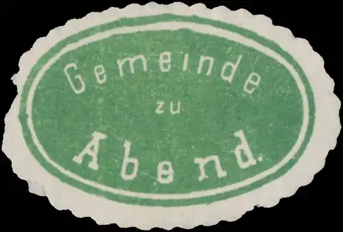 Gemeinde zu Abend
