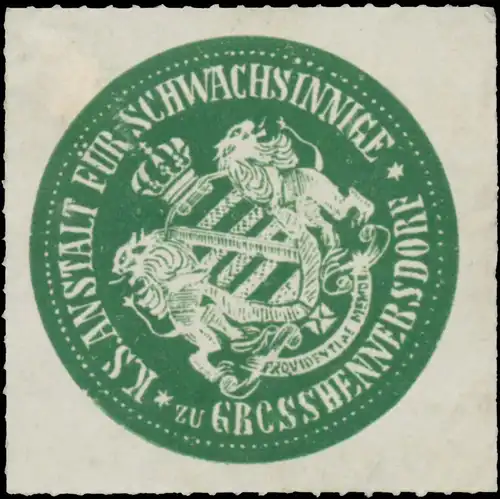 K.S. Anstalt für Schwachsinnige zu Grosshennersdorf