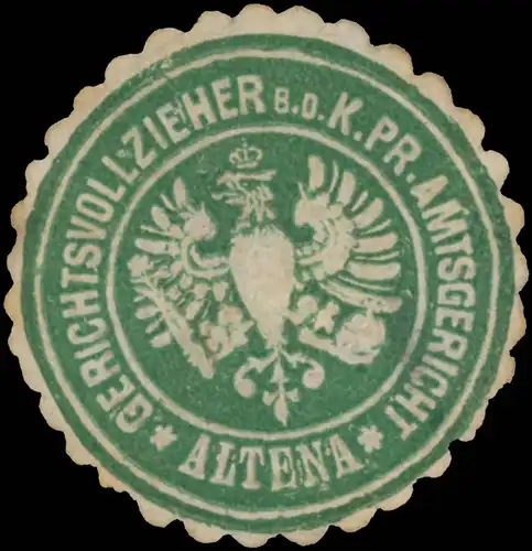 Gerichtsvollzieher b.d. K.Pr. Amtsgericht Altena