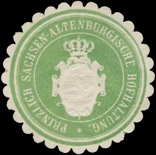 Prinzlich Sachsen-Altenburgische Hofhaltung