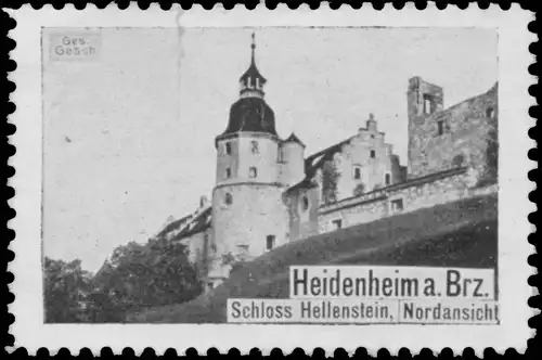 Nordansicht Schloss Hellenstein