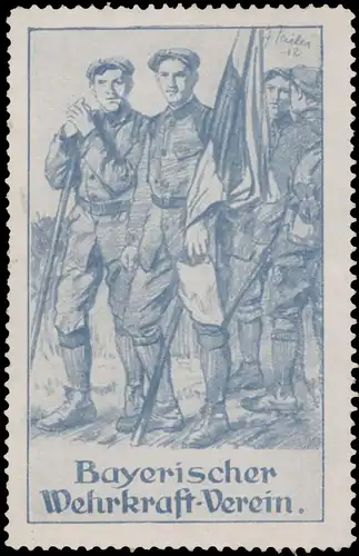 Soldaten mit Fahne