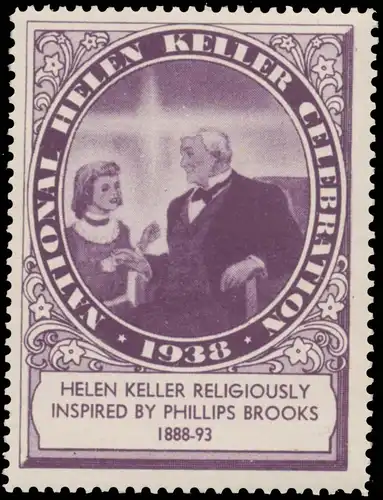 Helen Keller lÃ¤st sich religiÃ¶s inspirieren von Philipps Brooks