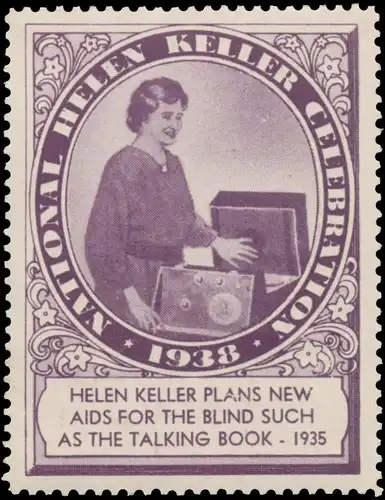 Helen Keller plant neue Hilfsmittel fÃ¼r Blinde wie das HÃ¶rbuch