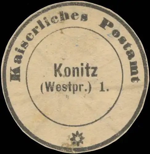 K. Postamt Konitz 1 (WestpreuÃen)