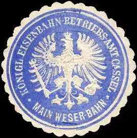 KÃ¶nigliche Eisenbahn - Betriebs - Amt Cassel - Main Weser - Bahn