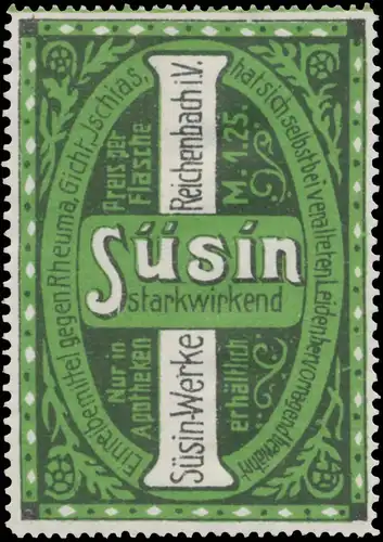 SÃ¼sin starkwirkend Buchstabe: I