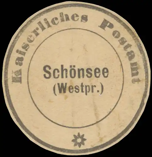 K. Postamt  SchÃ¶nsee (WestpreuÃen)