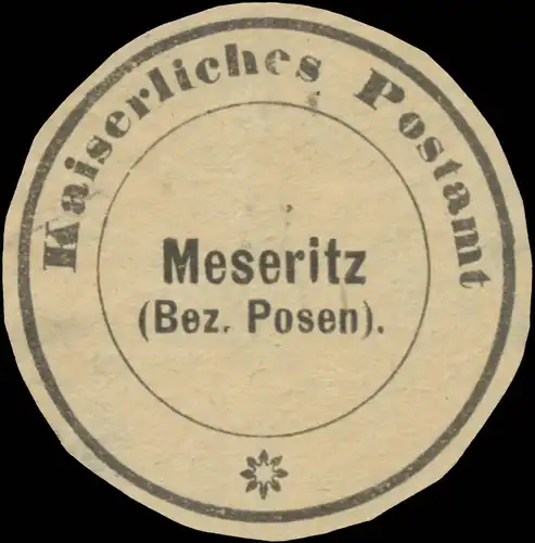 K. Postamt Meseritz (Bezirk Posen)