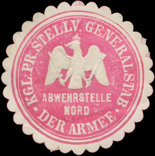 K.Pr. Stellv. Generalstab der Armee Abwehrstelle Nord