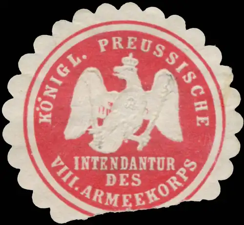 K.Pr. Intendantur des VIII. Armeekorps