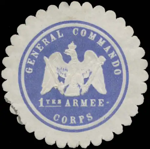 General-Commando 1tes Armeecorps