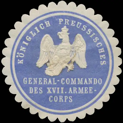 K.Pr. General-Commando des XVII. Armeecorps
