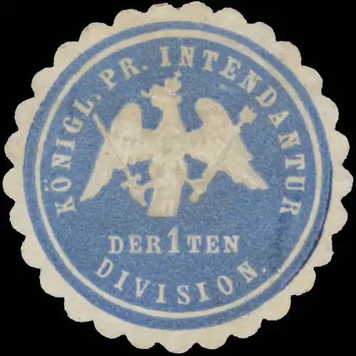 K.Pr. Intendantur der 1ten Division