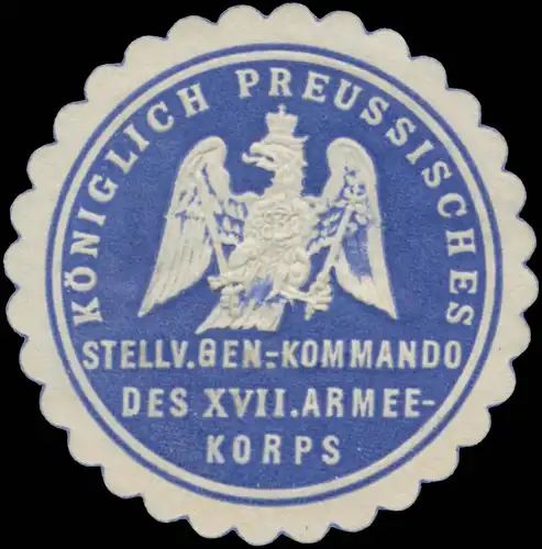 K.Pr. Stellv. Generalkommando des XVII. Armeekorps