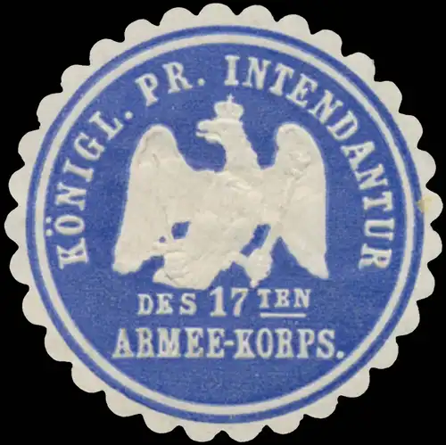 K.Pr. Intendantur des 17ten Armee-Korps