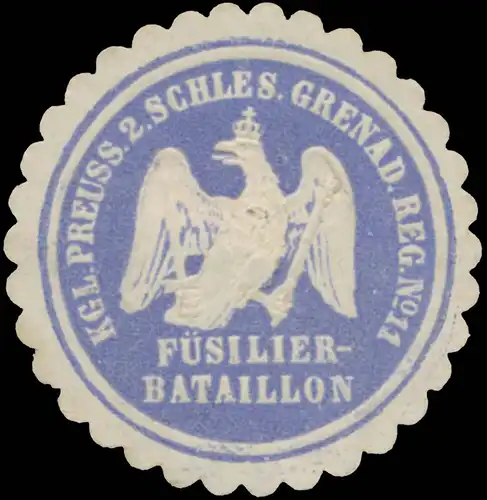 K.Pr. 2. Schlesisches Grenadier-Regiment No. 11 FÃ¼silier Bataillon