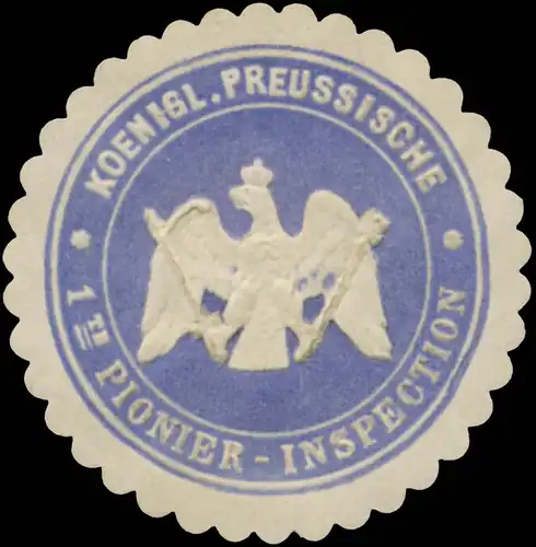 K.Pr. 1te Pionier-Inspection