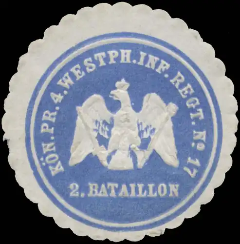 K.Pr. 4. WestphÃ¤lisches Infanterie Regiment No. 17 - 2. Bataillon
