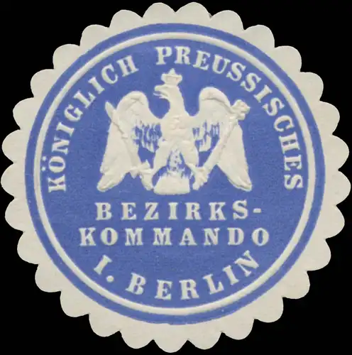 K.Pr. Bezirkskommando I. Berlin