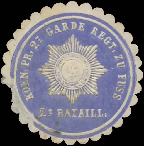 K.Pr. 2te Garde Regiment zu Fuss 2t. Bataillon