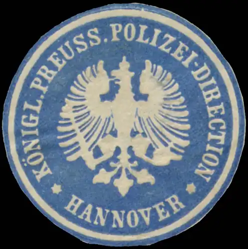 K.Pr. Polizei-Direction Hannover