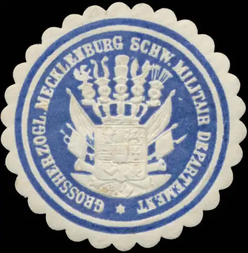 Gr. Mecklenburg. Schwerin. Militair Departement