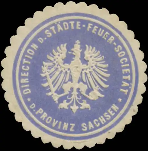 Bureau der StÃ¤dte-Feuer-SocietÃ¤t der Provinz Sachsen