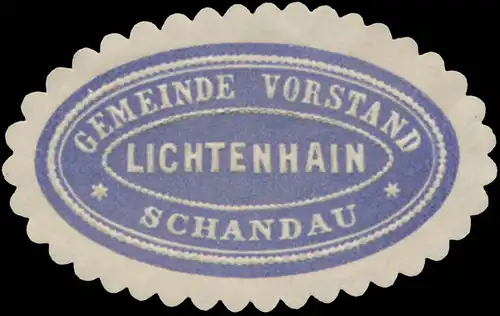 Gemeinde Vorstand Lichtenhain - Schandau