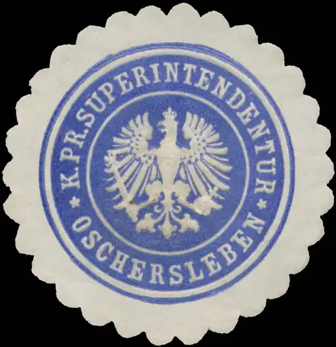 K.Pr. Superintendentur Oschersleben