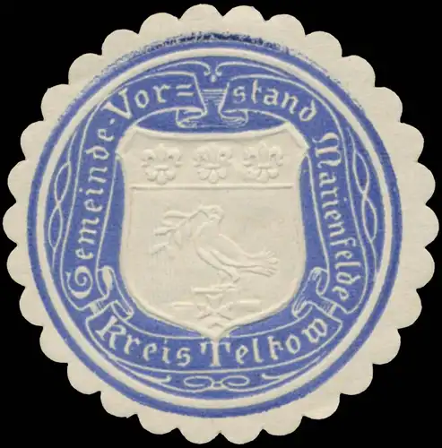 Gemeinde-Vorstand Marienfelde Kreis Teltow