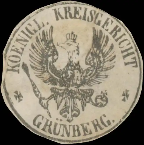 K. Kreisgericht GrÃ¼nberg