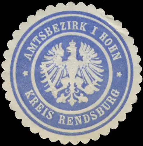 Amtsbezirk I Hohn Kreis Rendsburg