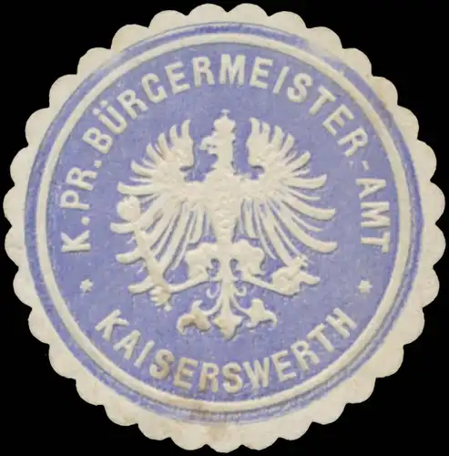 K.Pr. BÃ¼rgermeister-Amt Kaiserswerth