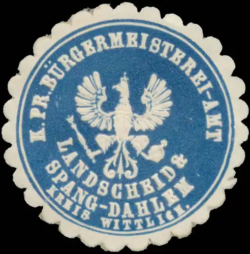 K.Pr. BÃ¼rgermeister-Amt Landscheid & Spang-Dahlem Kreis Wittlich