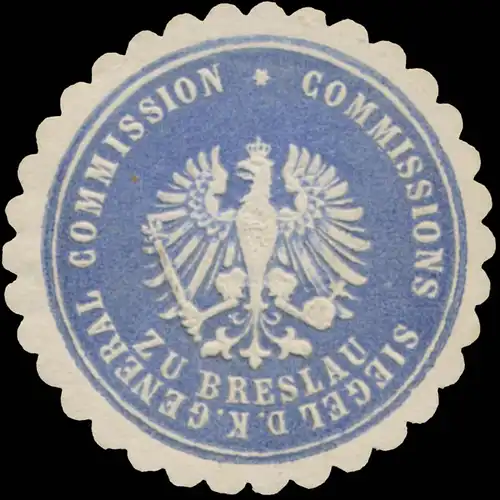 Commissionssiegel der K. Generalcommission zu Breslau