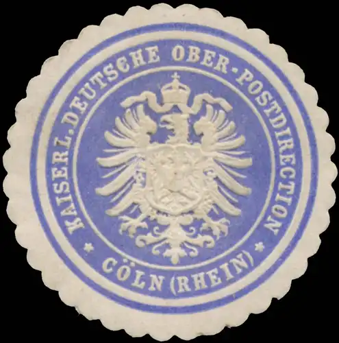 K. Deutsche Ober-Postdirection CÃ¶ln (Rhein)